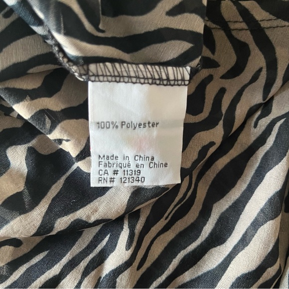 vintage Zebra Cold Shoulder Bubble Blouse from Chado -Medium - Picture 6 of 6